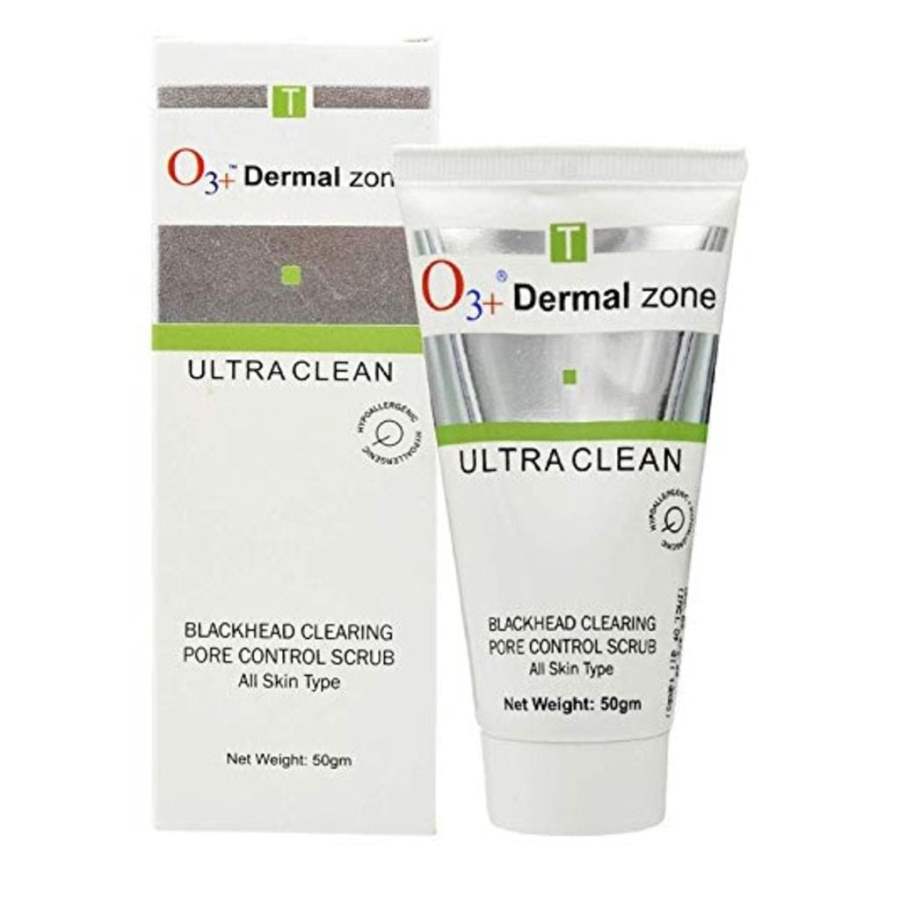 O3+ Dermal Zone Ultra Clean Blackhead Clearing Pore Control Scrub - 50 GM