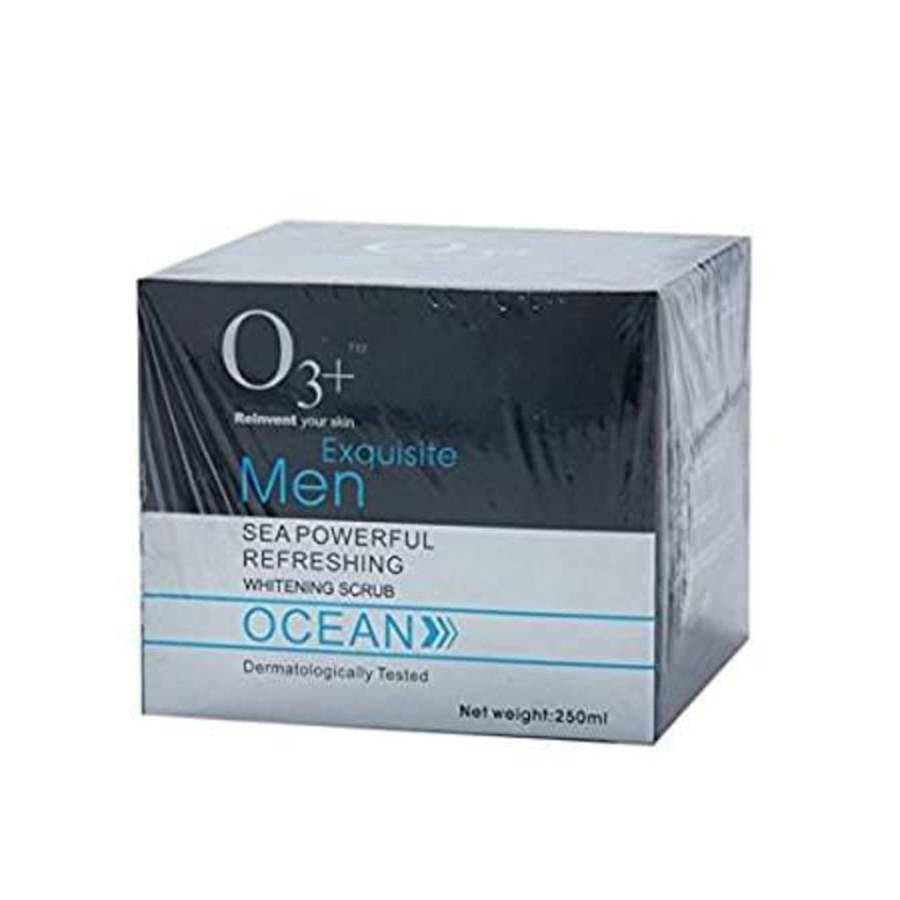 O3+ Reinvent Your Skin Exquisite Men Sea Powerful Refreshing Whitening Scrub Ocean - 300 GM