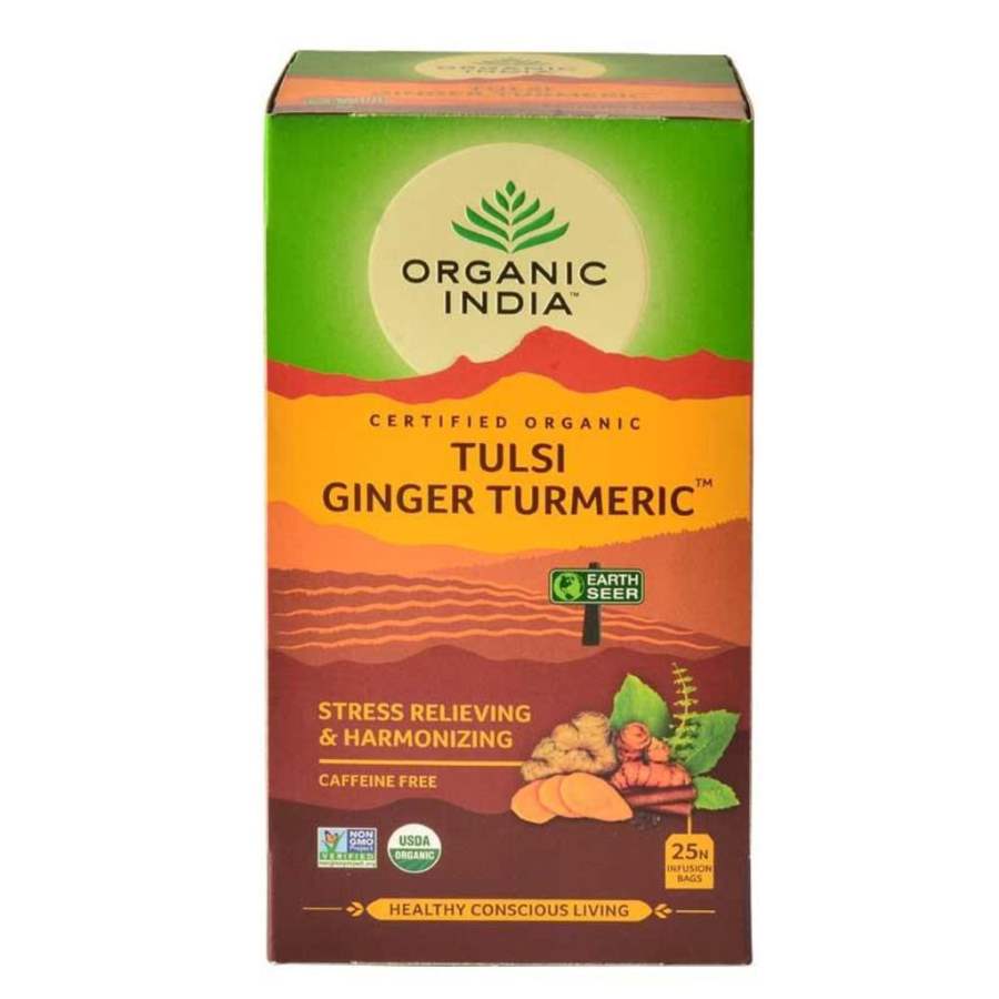 Organic India Tulsi Ginger Turmeric - 25 Tea Bags