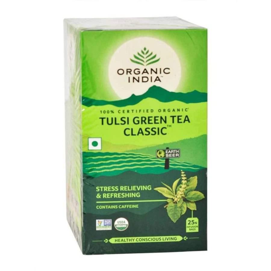 Organic India Tulsi Green Tea Classic - 25 Tea Bags