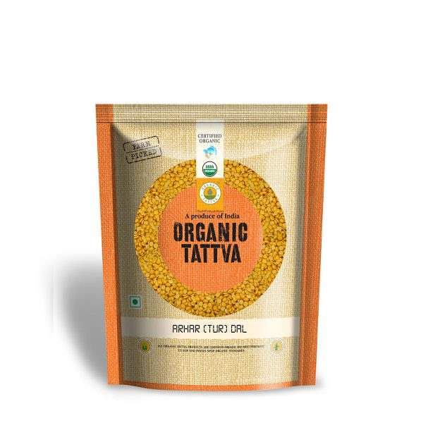 Organic Tattva Arhar (Tur) Dal - 500 GM