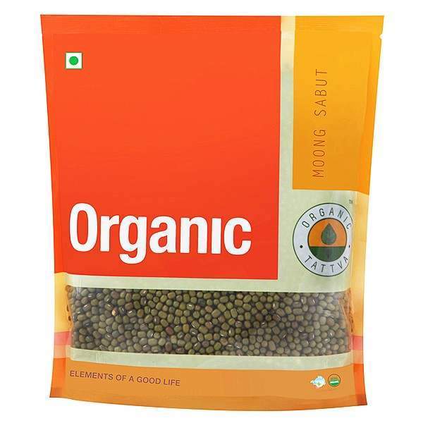 Organic Tattva Moong Dal Whole - 500 GM