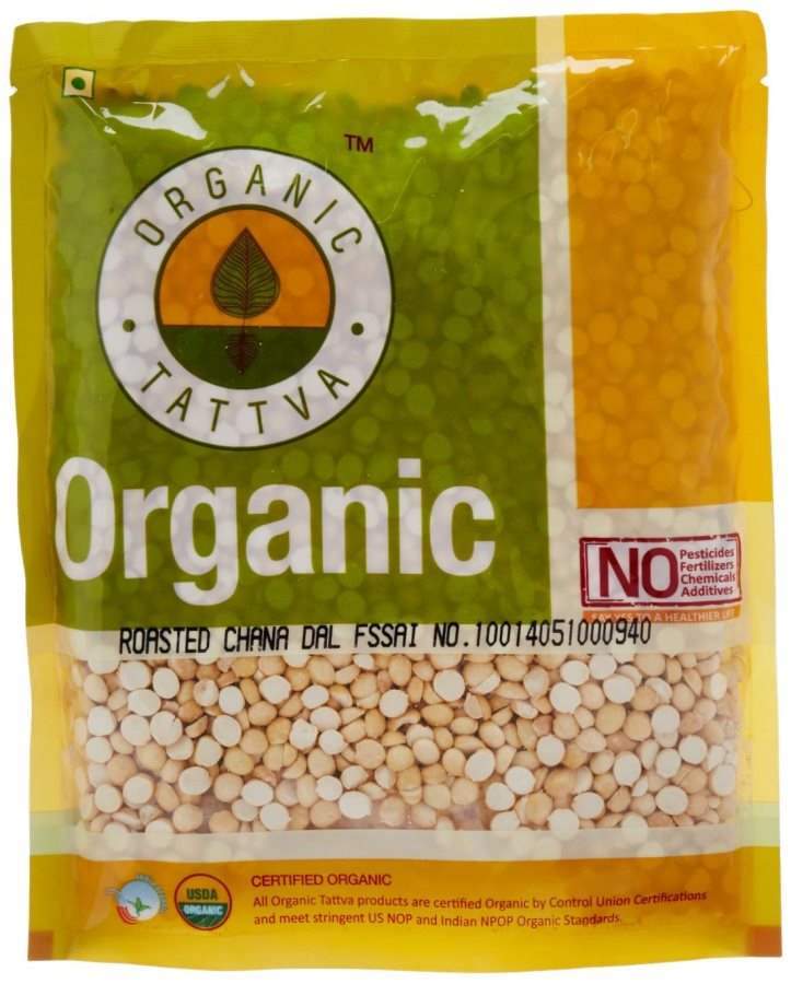 Organic Tattva Roasted Chana Dal - 500 GM