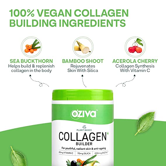 OZiva Plant Based Collagen Builder Orange - 250 GM