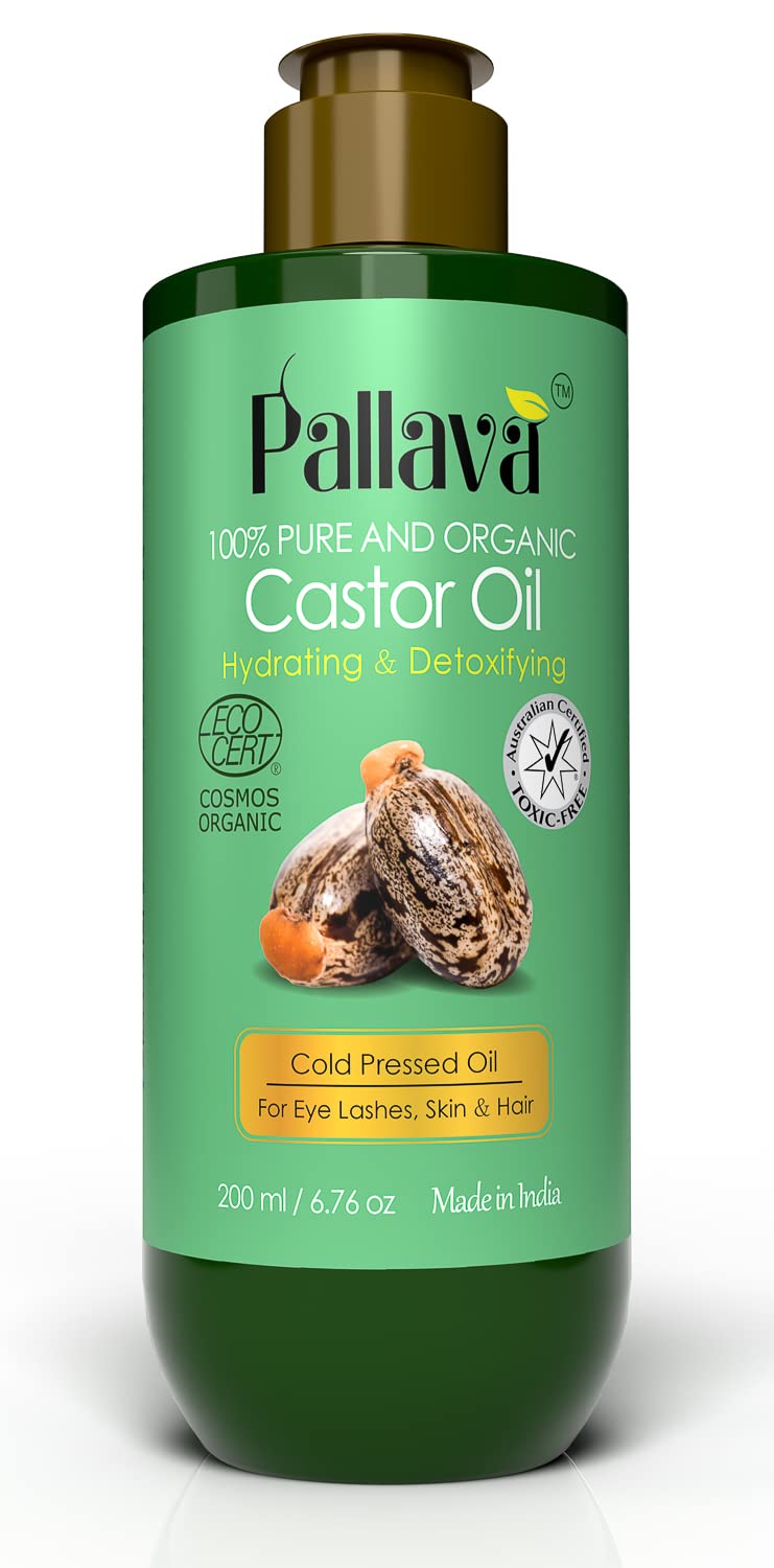 Pallava Organic Cold Pressed Castor Oil - 200 ML