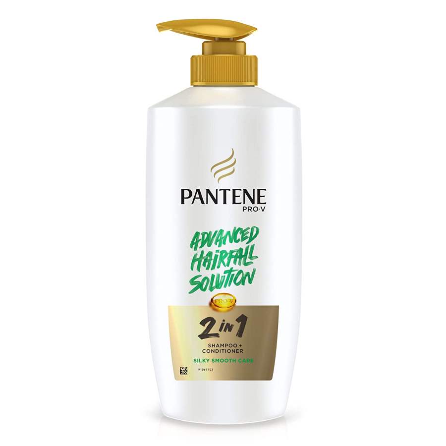 Pantene Advanced Hairfall Solution 2 in 1 Silky Smooth Care Shampoo + Conditioner - 650 ML