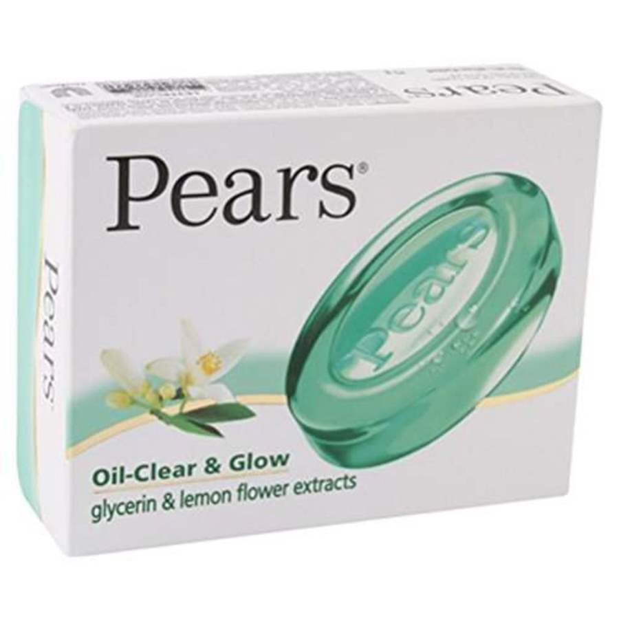 Pears Oil Clear & Glow Soap With Lemon Flower Extracts - Pack of 2 ( 2 * 125 GM)