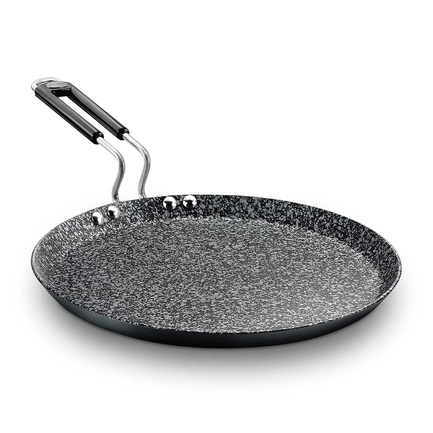 Prestige Durastone Hard Anodised 6 Layer Non-Stick Omni Tawa Black - 25 CM