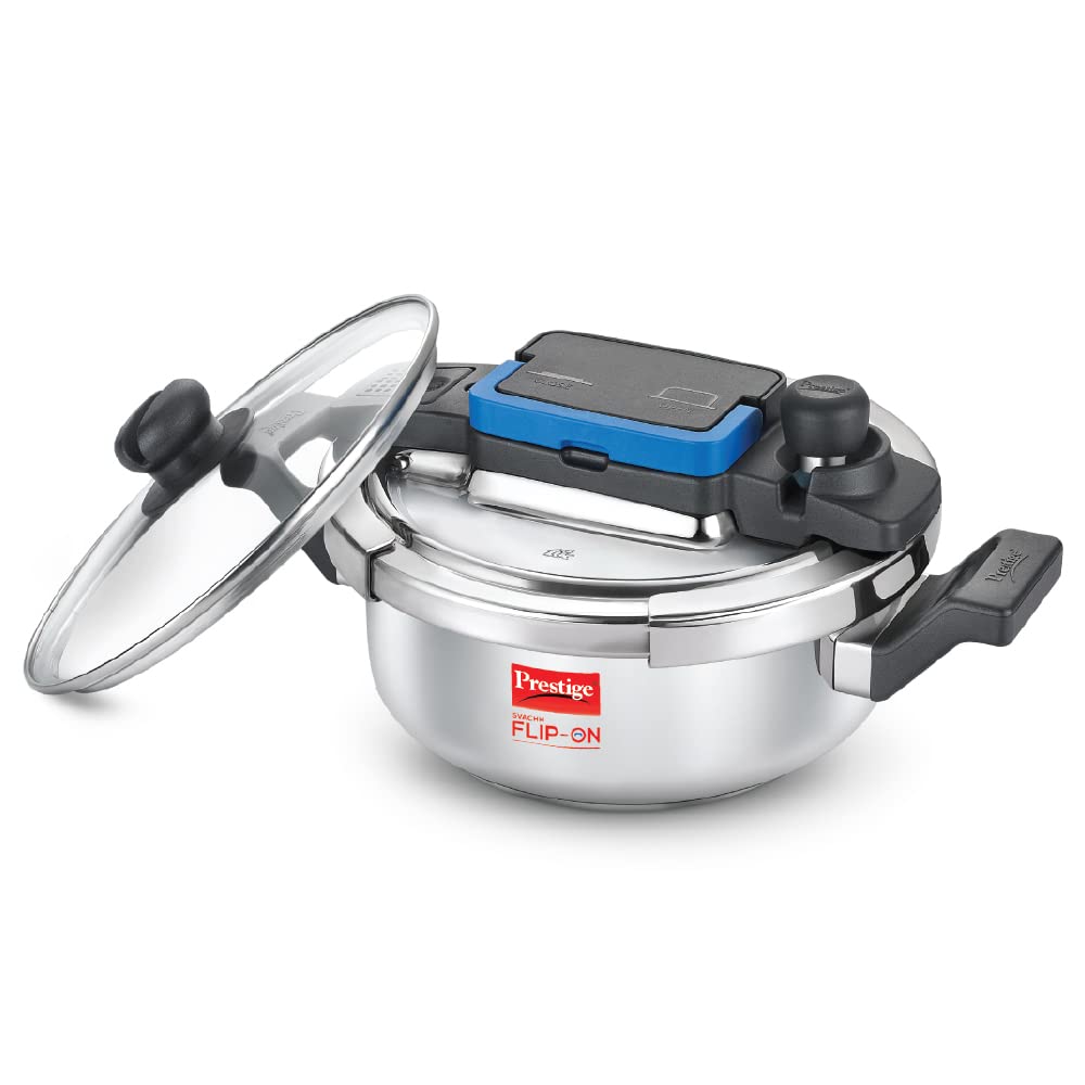 Prestige Flip_On Mini Svachh Stainless Steel Pressure Cooker - 2 L