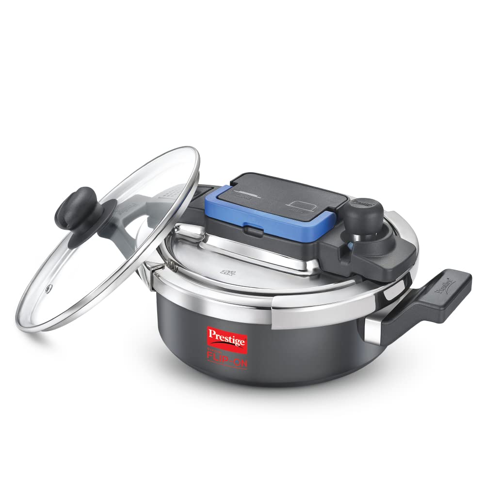 Prestige Flip_On Svachh Hard Anodised Pressure Cooker - 3 L