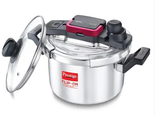 Prestige Flip_On Tri-Ply Svachh Stainless Steel Pressure Cooker - 2 L