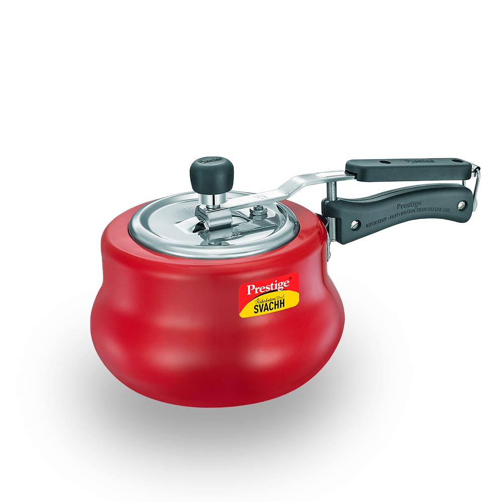 Prestige Nakshatra DUO Plus Svachh Inner Lid Aluminium Handi Red - 3 L