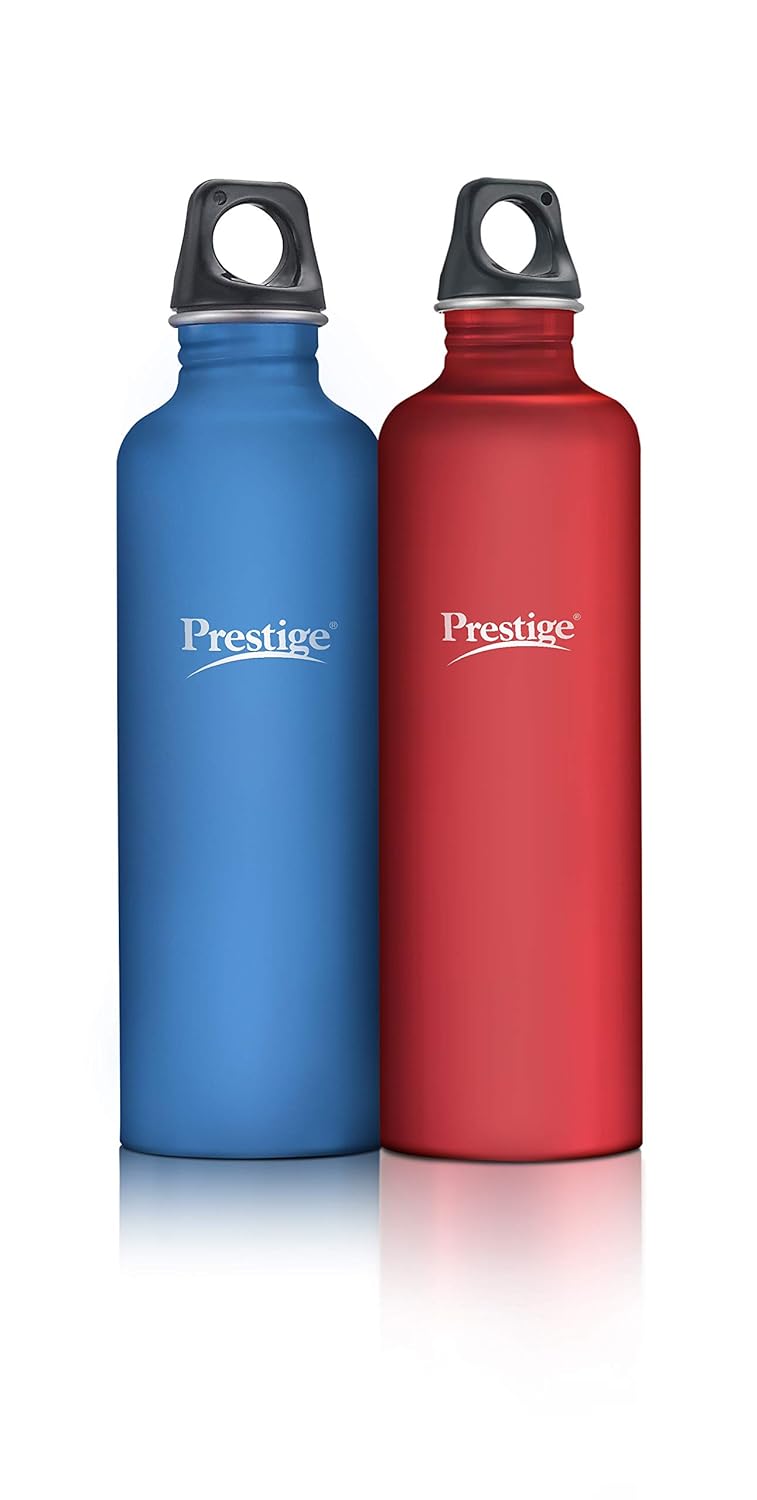 Prestige Single Wall SS Water Bottle PSWBC 14 - Twin Pack - 750 ML