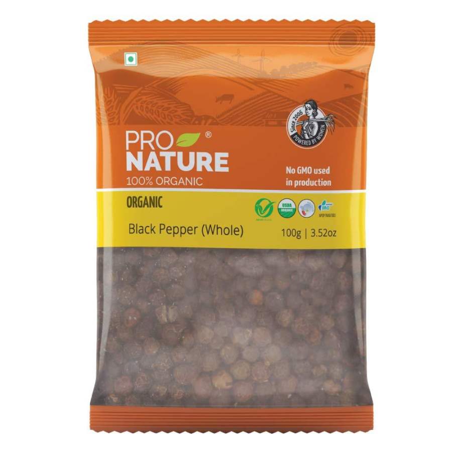 Pro nature Black Pepper Whole - 100 GM