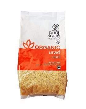 Pure & Sure Urad Dal Whole White - 500 GM