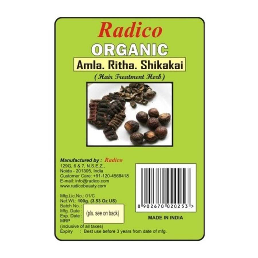 Radico Amla+Ritha+Shikakai Mix Powder - 100 GM