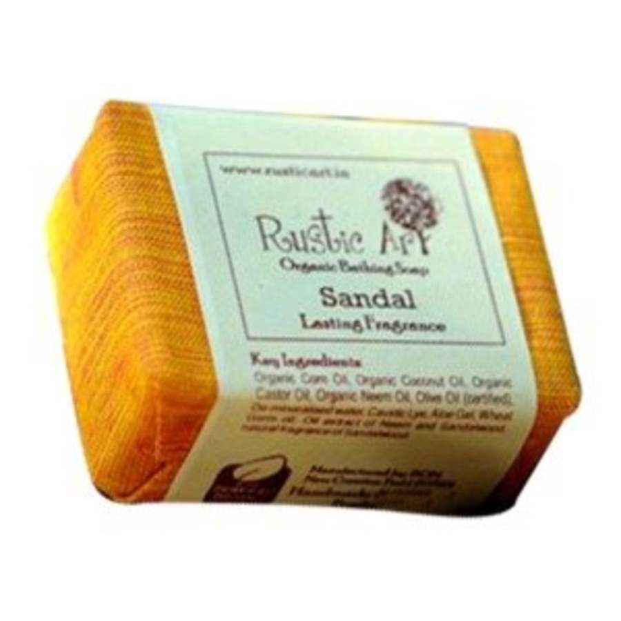 Rustic Art Sandal Soap - 100 GM