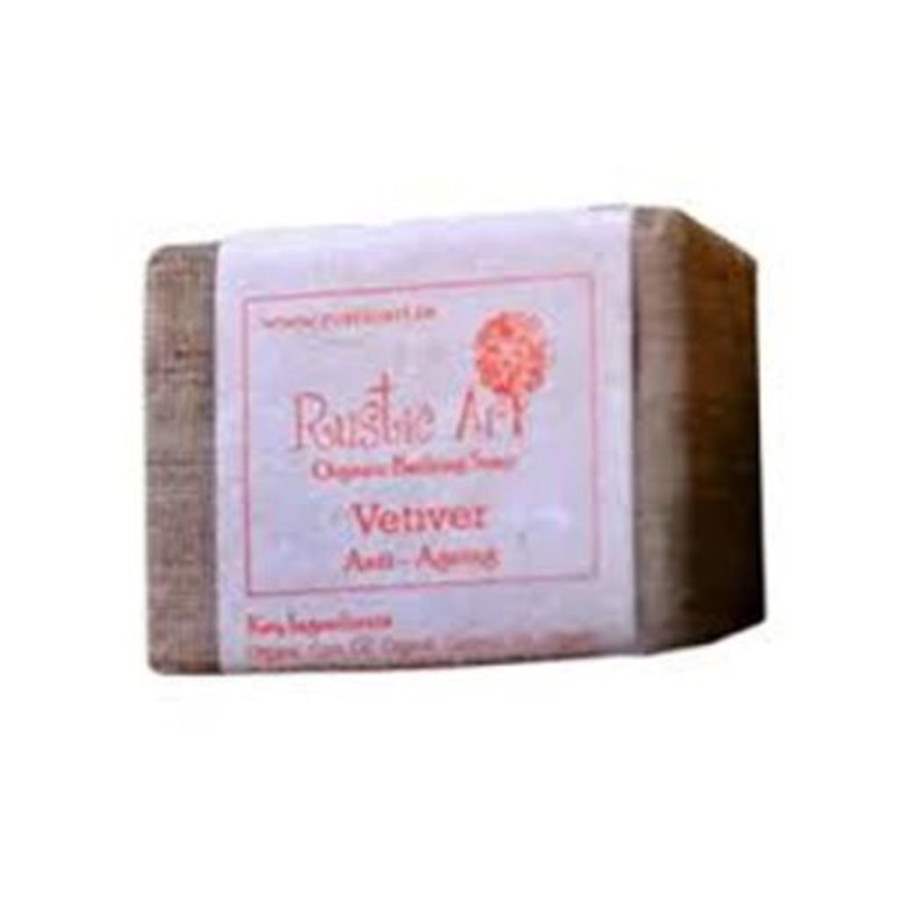 Rustic Art Vetiver Soap - 100 GM