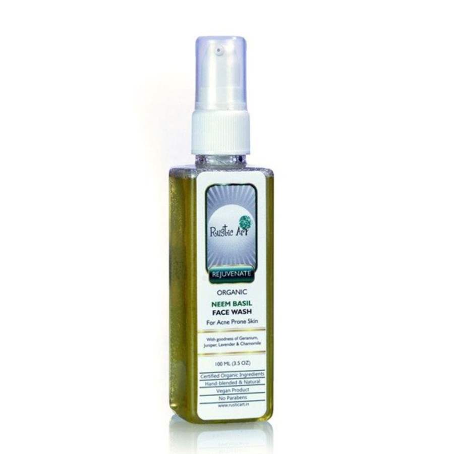 Rustic Art Neem Basil Face Wash - 100 ML