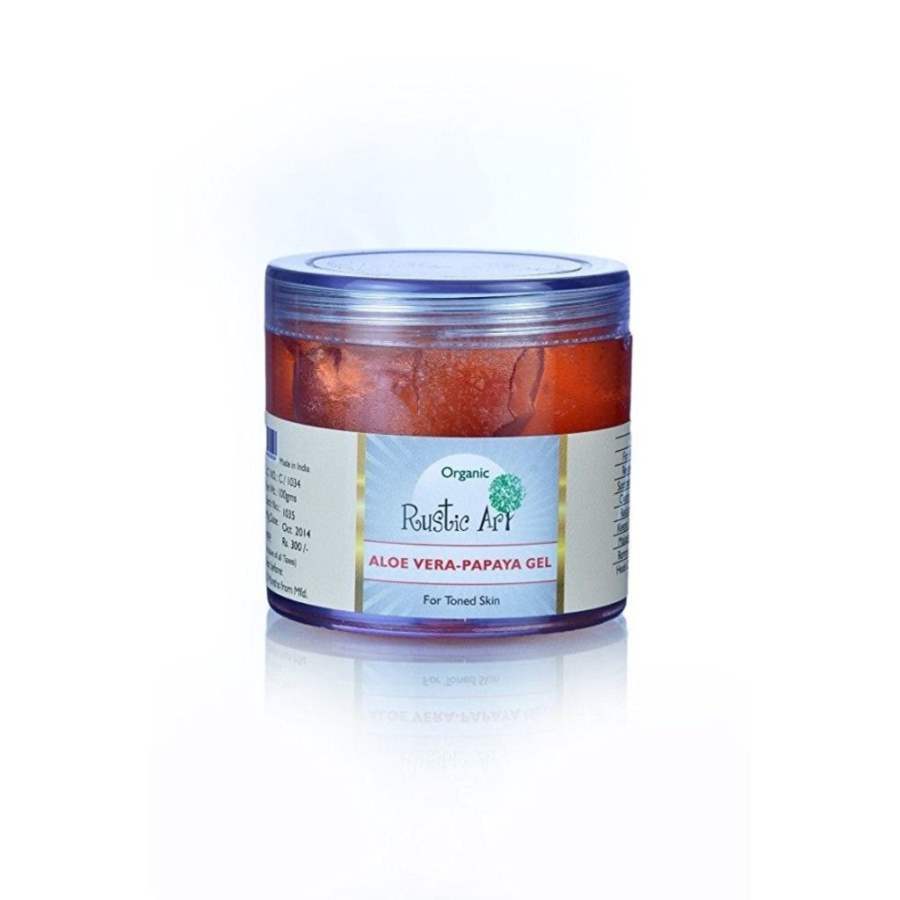 Rustic Art Aloe Vera And Papaya Gel - 100 GM