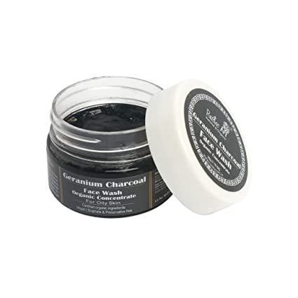 Rustic Art Geranium Charcoal Face Wash Concentrate - 50 GM