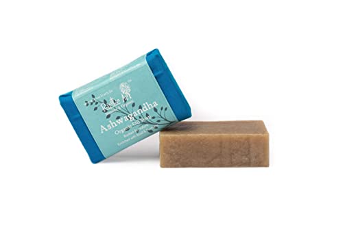 Rustic Art Ashwagandha Soap with Basil & Turmeric - 100 GM