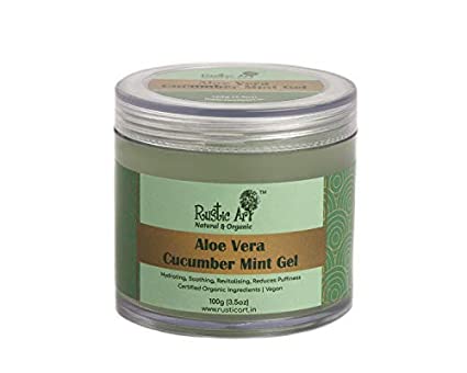 Rustic Art Aloe Vera Cucumber Mint Gel - 100 GM