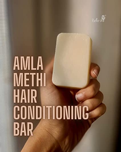 Rustic Art Amla Methi Hair Conditioning Bar - 60 GM