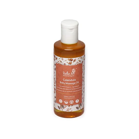 Rustic Art Calendula Baby Massage Oil - 200 ML