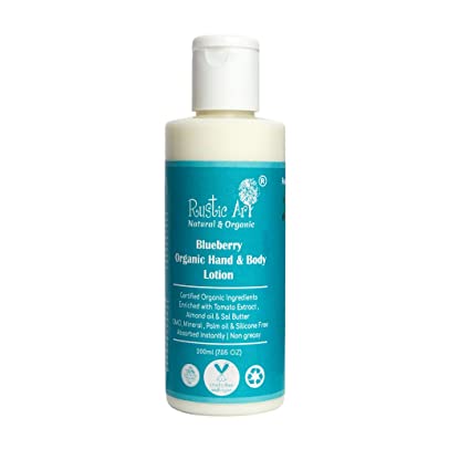 Rustic Art Blueberry Organic Hand and Body Lotion - 200 ML