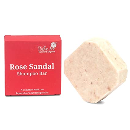 Rustic Art Rose Sandal Shampoo Bar - 75 GM