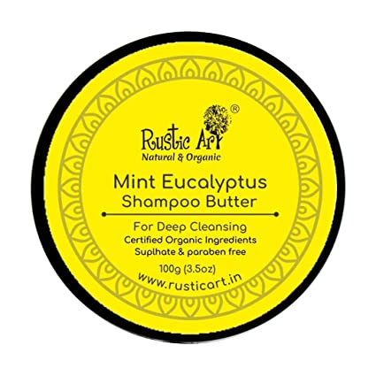 Rustic Art Shampoo Butter Mint Eucalyptus - 100 GM