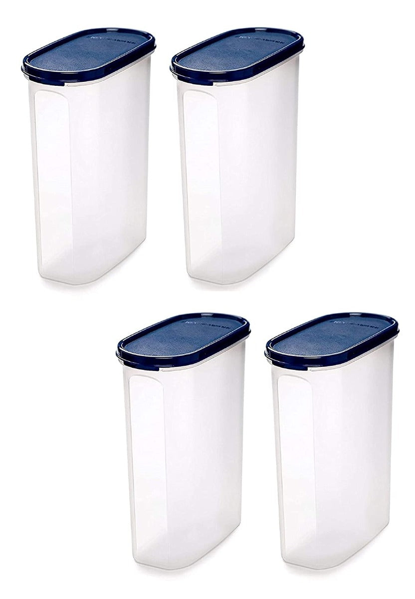 Signoraware Oval Plastic Container Set Of 4 - 2.3 L