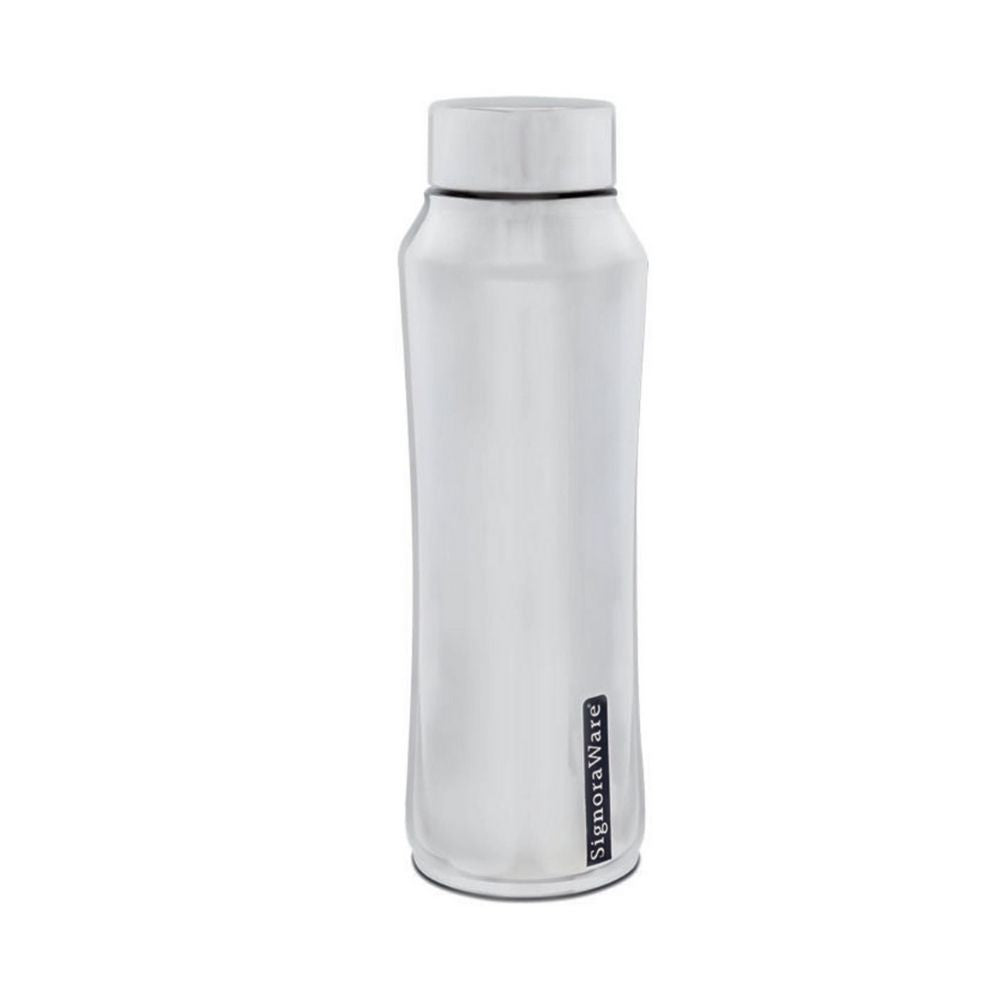 Signoraware Rexo Steel Water Bottle Mirror Finish - 750 ML