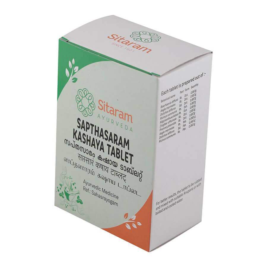 Sitaram Ayurveda Sapthasaram Kashaya Tablet - 50 Nos