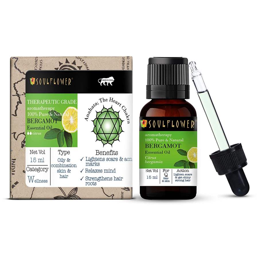 Soulflower Bergamot Essential Oil - 15 ML