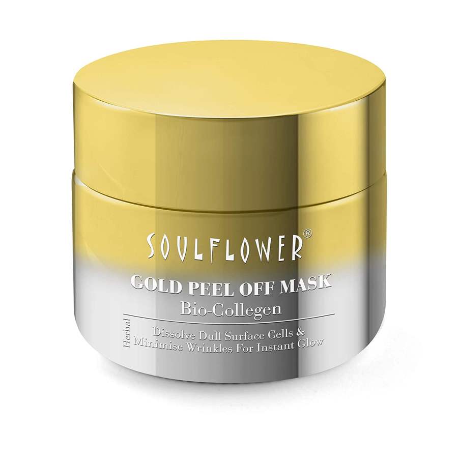 Soulflower Bio-Collagen Gold Peel-Off Mask - 100 GM