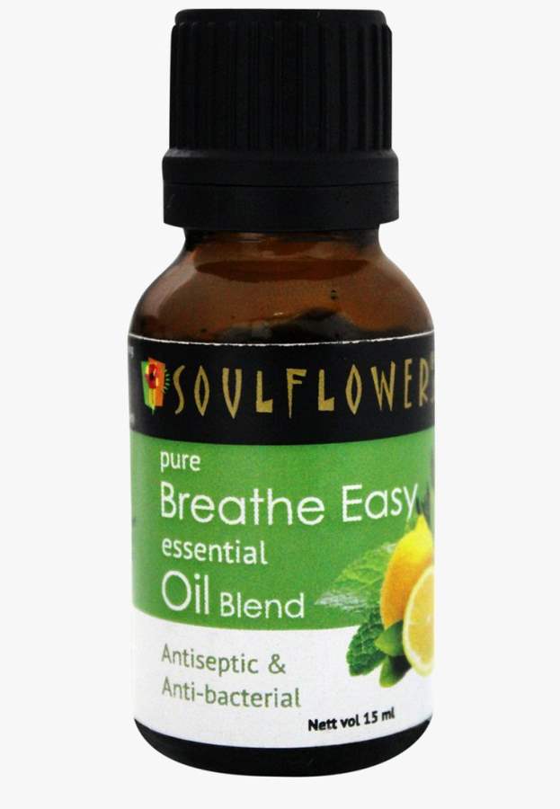 Soulflower Breathe Easy Essential Oil - 15 ML