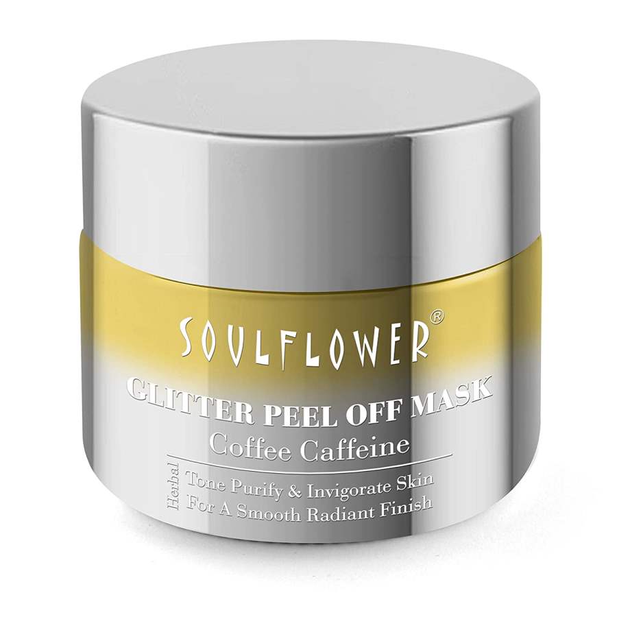 Soulflower Coffee Glitter Peel-Off Mask - 100 GM