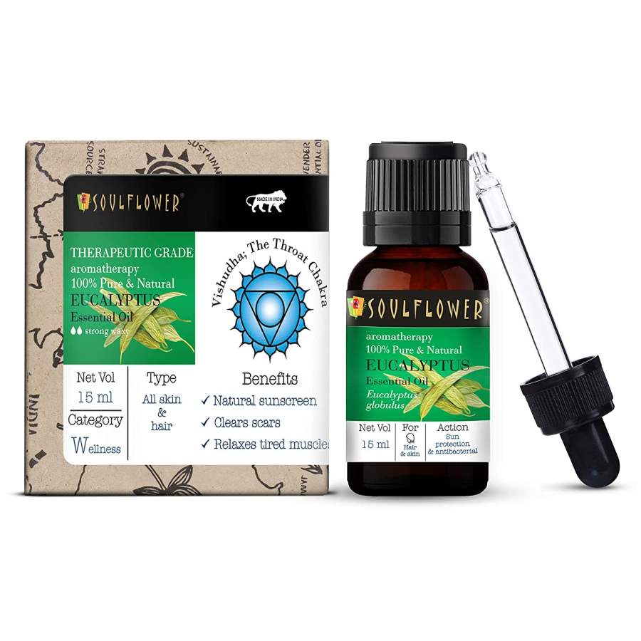 Soulflower Eucalyptus Nilgiri Essential Oil - 15 ML