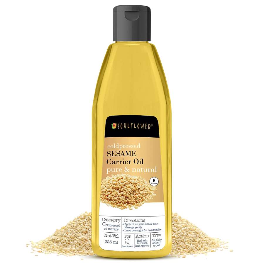 Soulflower Sesame Carrier Oil - 225 ML