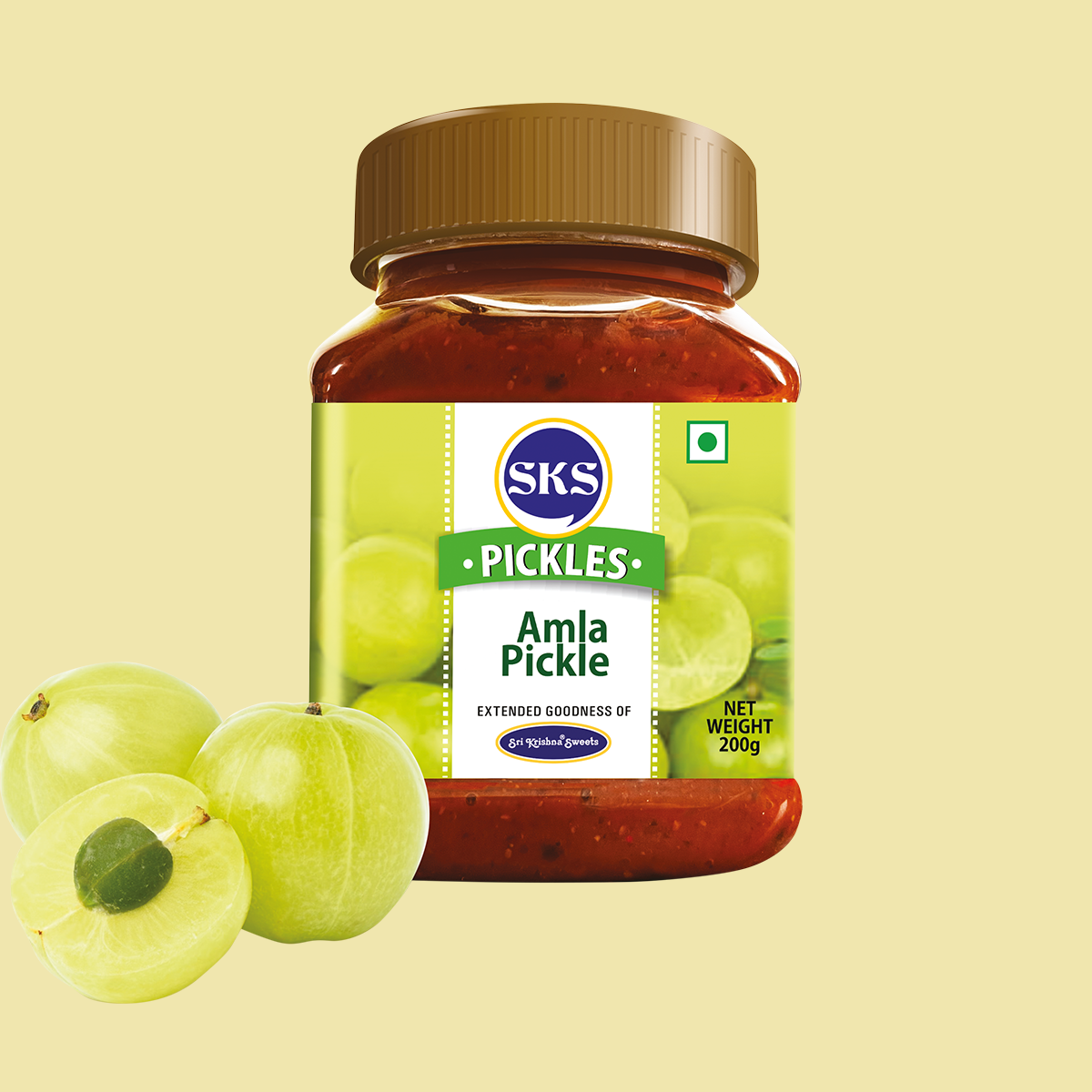 Sri Krishna Sweets Amla Pickle - 200 GM