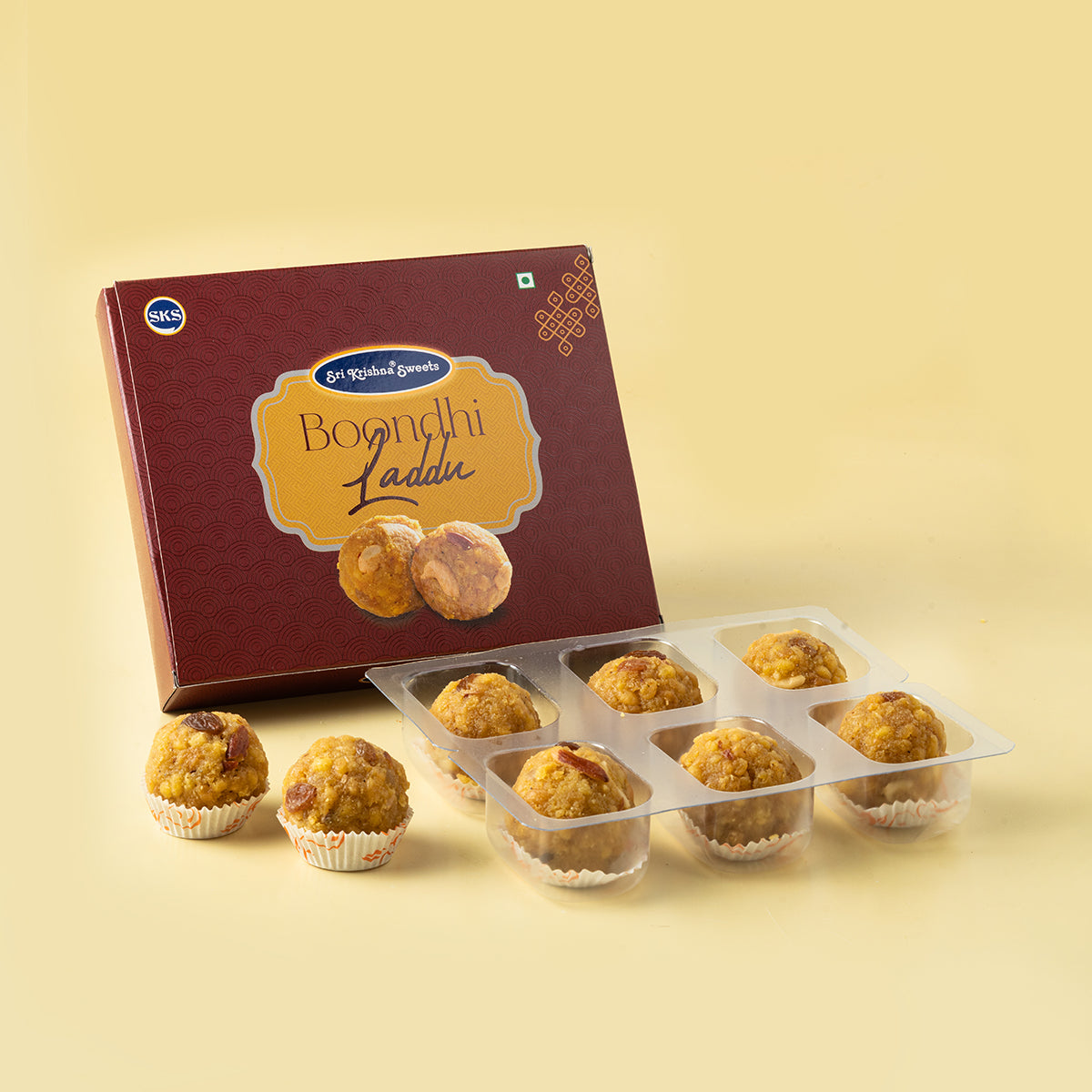 Sri Krishna Sweets Boondhi Laddu - 250 GM