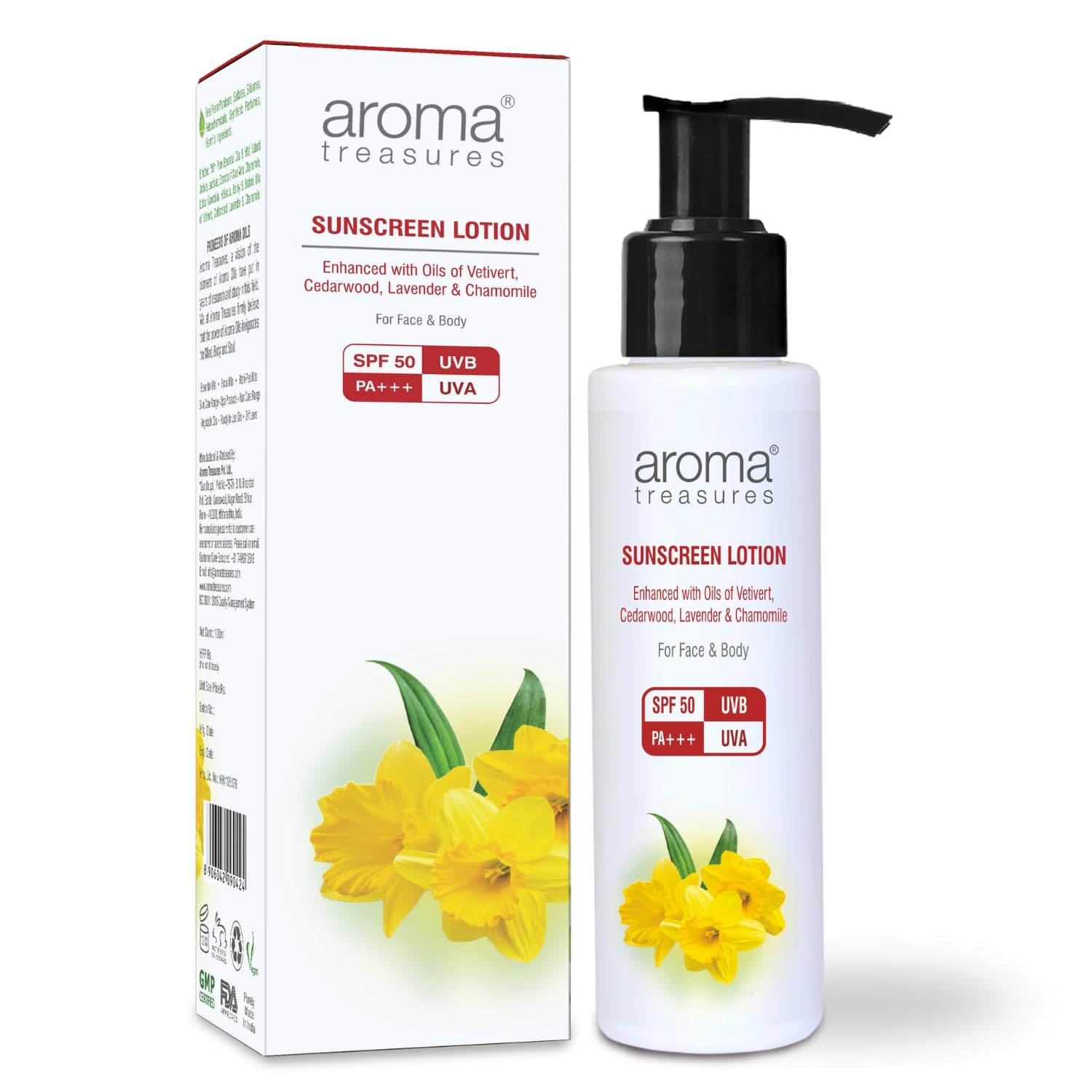 Aroma Treasures Sunscreen Lotion with SPF 50 - 100 ML