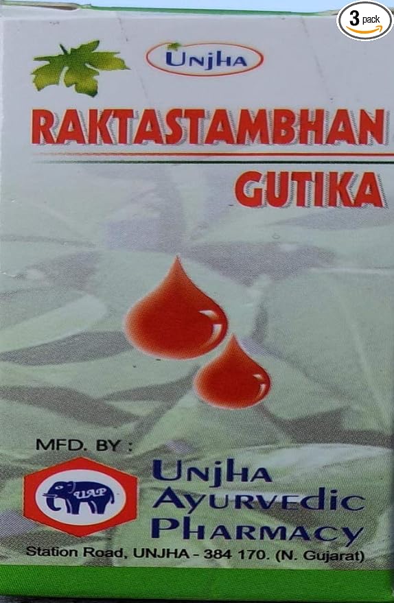 Unjha Raktastambhan Gutika - 40 Tablets