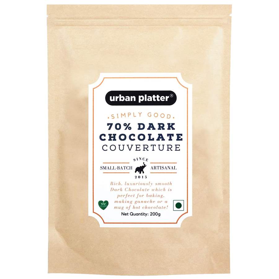 Urban Platter 70% Dark Cooking Chocolate Slab - 200 GM