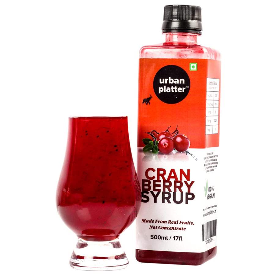 Urban Platter Cranberry Syrup - 500 ML