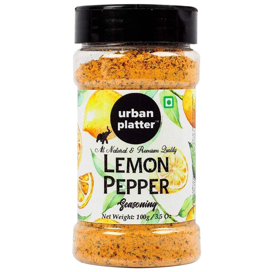 Urban Platter Lemon Pepper Seasoning Mix Shaker Jar - 100 GM