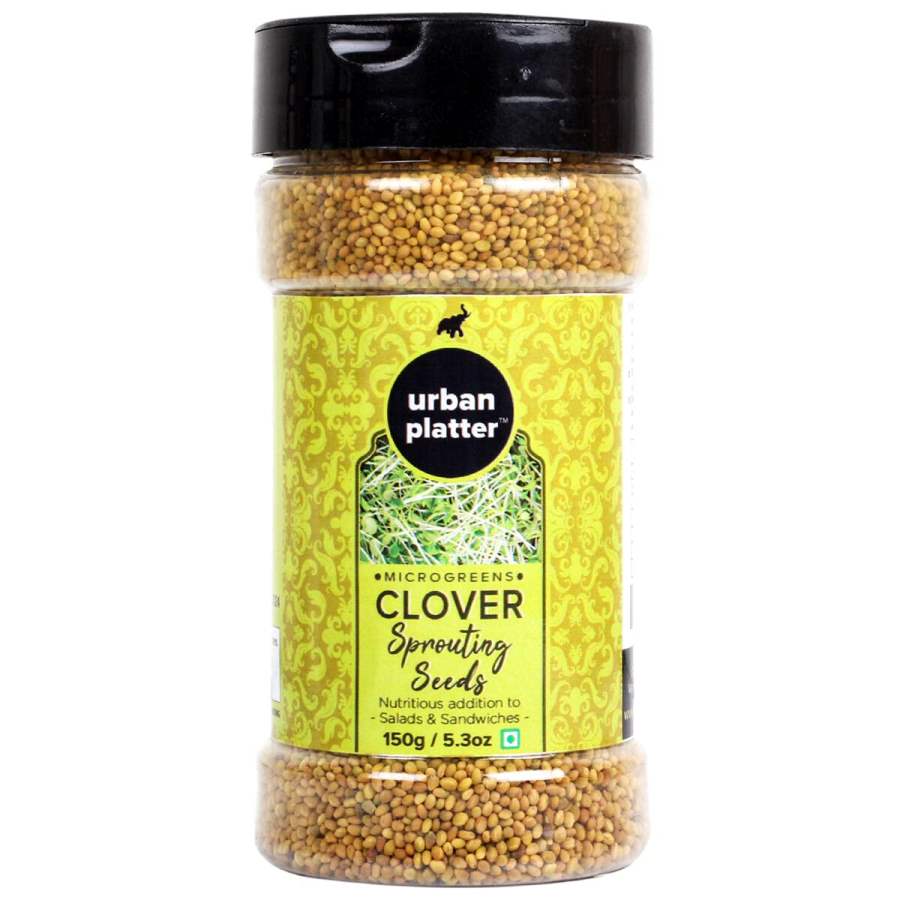 Urban Platter Microgreens Clover Sprouting Seeds Shaker Jar - 150 GM