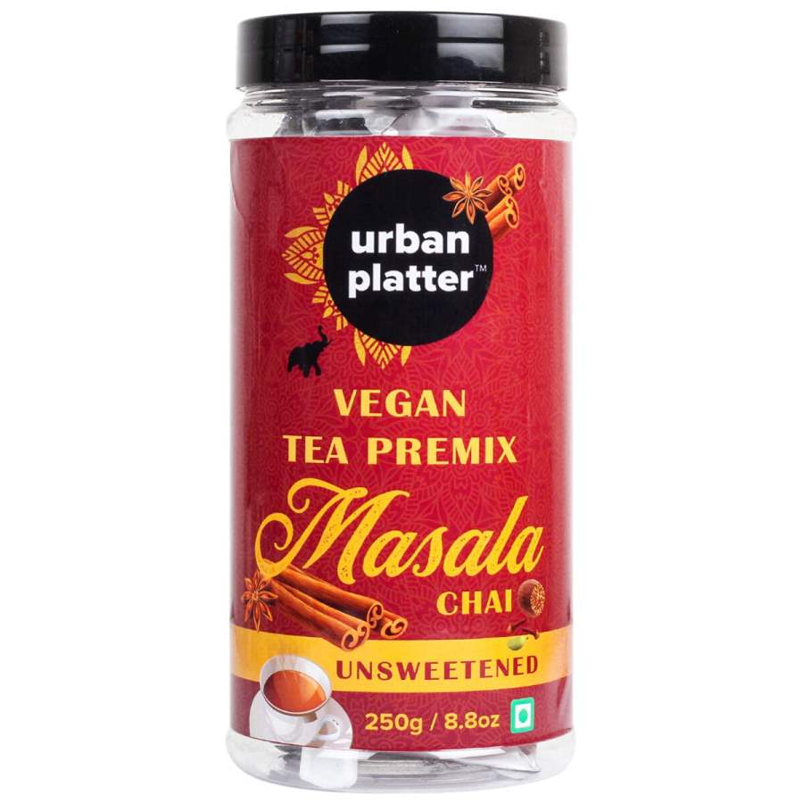 Urban Platter Unsweetened Vegan Tea Premix, Masala Chai - 250 GM